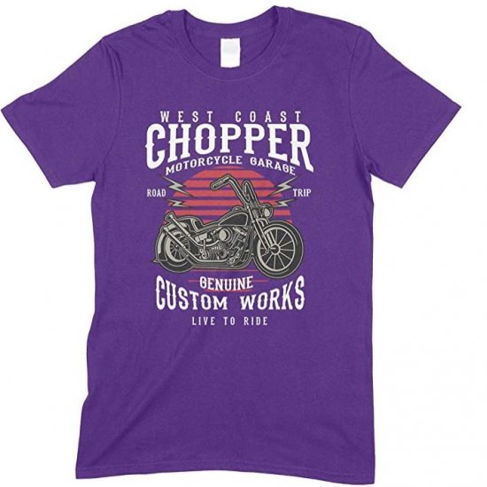 Motorbike T Shirts West Coast Chopper Motorcycles Garage